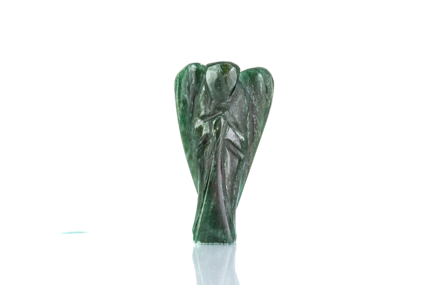 Anděl hojnosti, zelený avanturínový talisman, 118 karátů