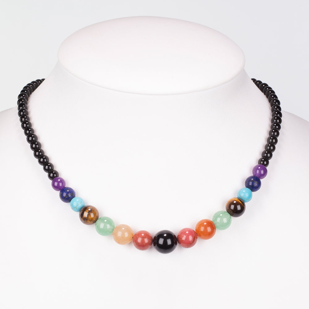 7dílná sada čakrových svíček Emporia + DÁREK náramek a náhrdelník