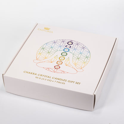 7dílná sada čakrových svíček Emporia + DÁREK náramek a náhrdelník