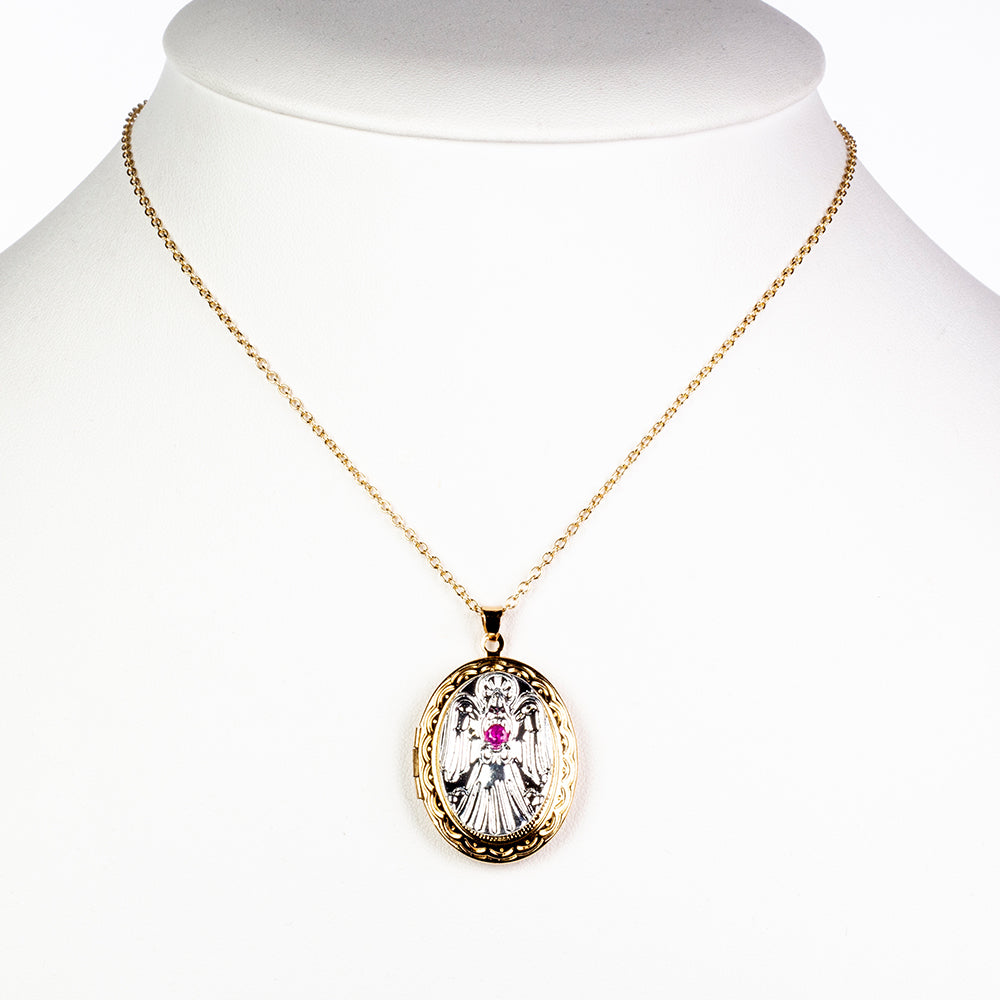 Náhrdelník s medailonkem andělského ochránce