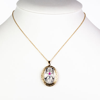 Náhrdelník s medailonkem andělského ochránce