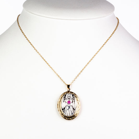 Náhrdelník s medailonkem andělského ochránce