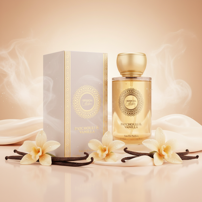 100 ml EDP PATCHOULI & VANILKA Dřevitá, elegantní, pudrová orientální dámská vůně