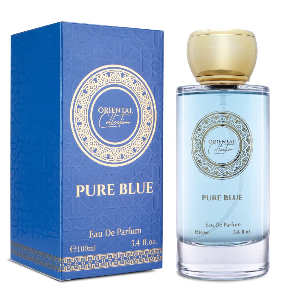 100 ml EDP PURE BLUE ovocná, citrusová, orientální, vzrušující unisex vůně