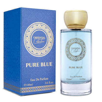 100 ml EDP PURE BLUE ovocná, citrusová, orientální, vzrušující unisex vůně